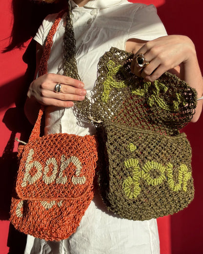 Lola Bon Jour Jute Bag - Lime