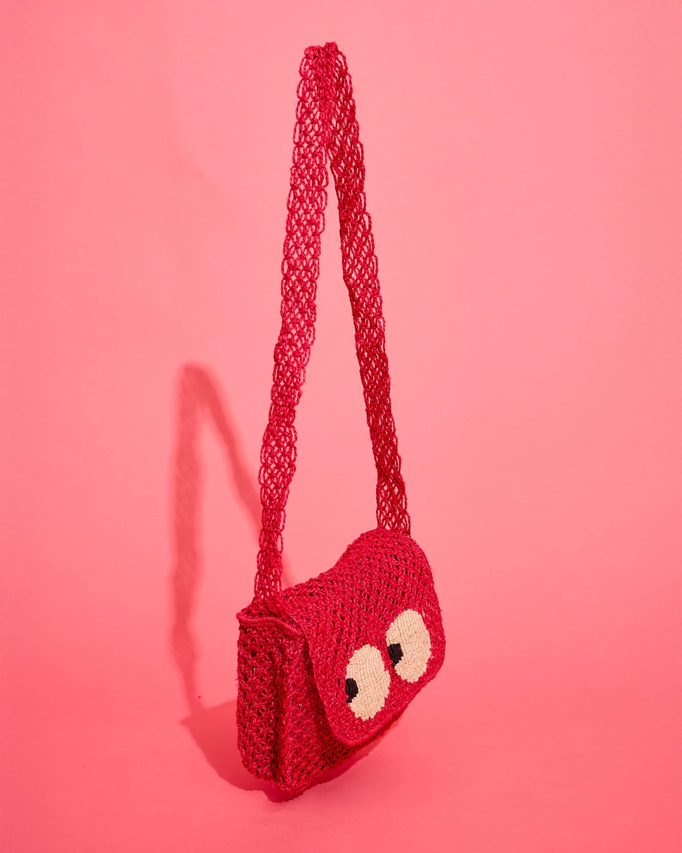 Lola Sweetheart Jute Bag - Raspberry
