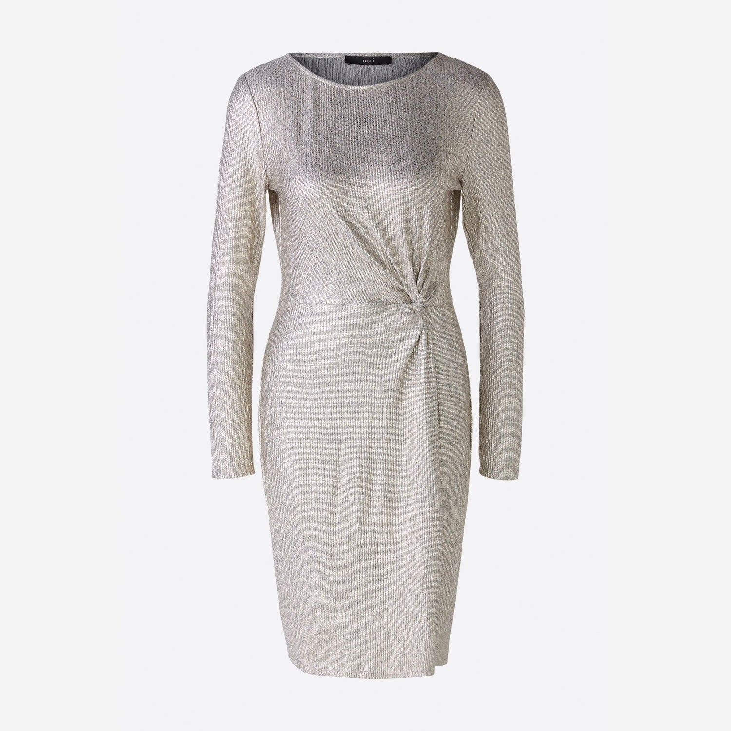 Long Sleeve Dress - Metallic