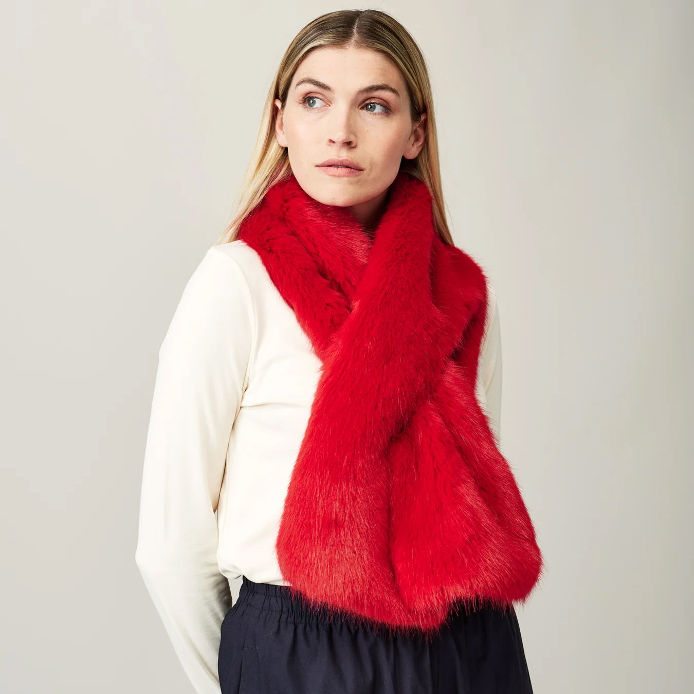 Luxe Scarf - Cola Red