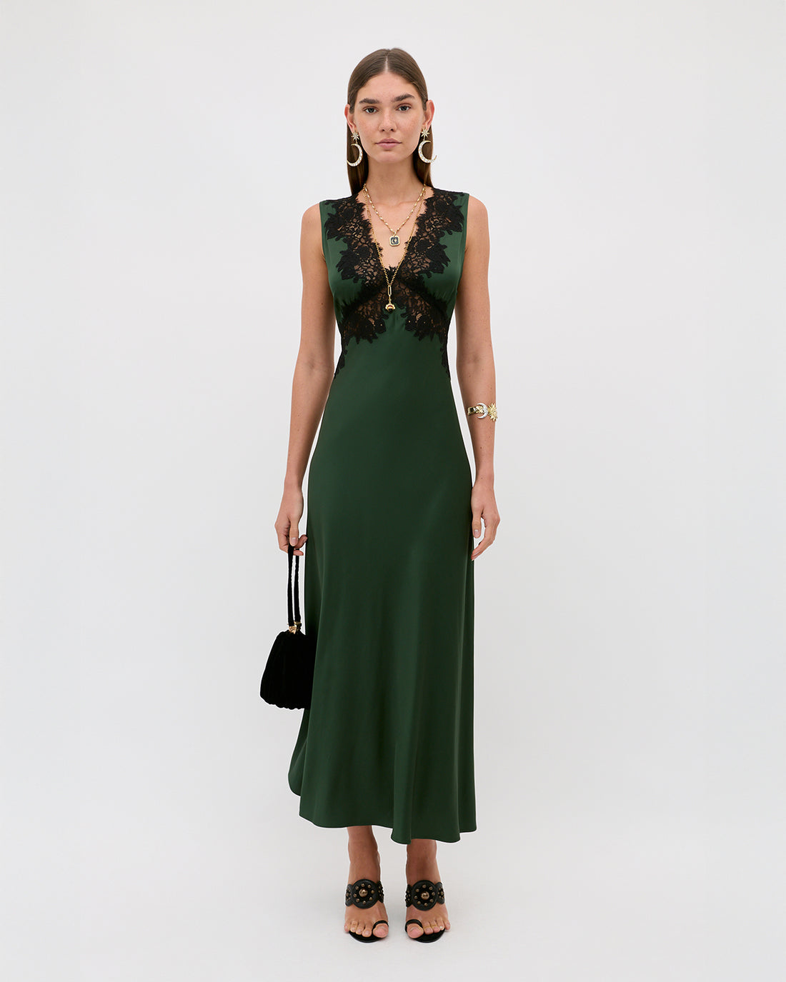 Lysandra Dress - Deep Green