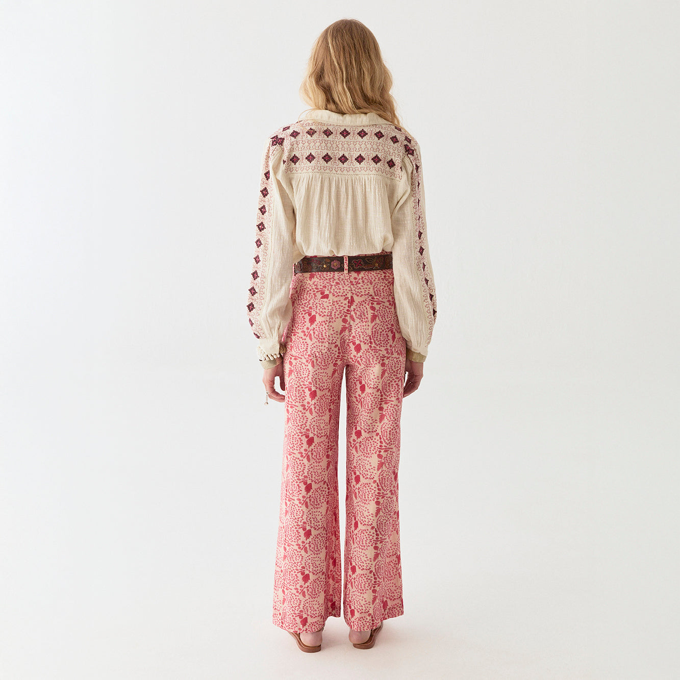 Lolo Printed Pant - Pink Martini