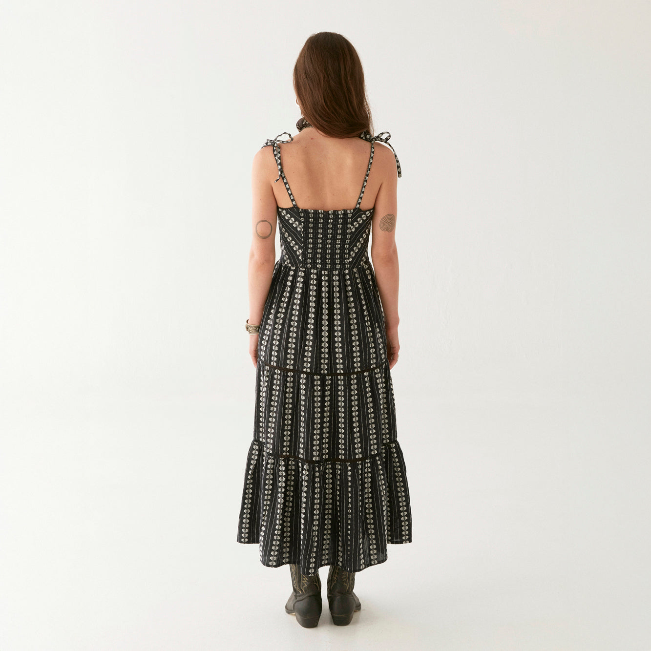 Venus Button Sundress - Black