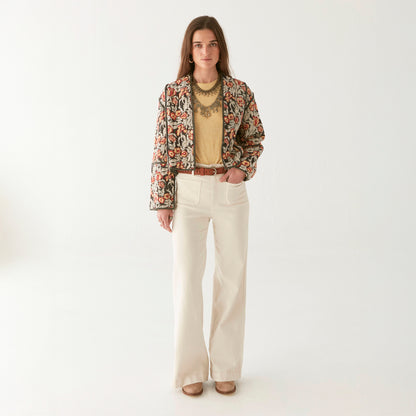 Tadeo Quilted Jacket - Piña Colada