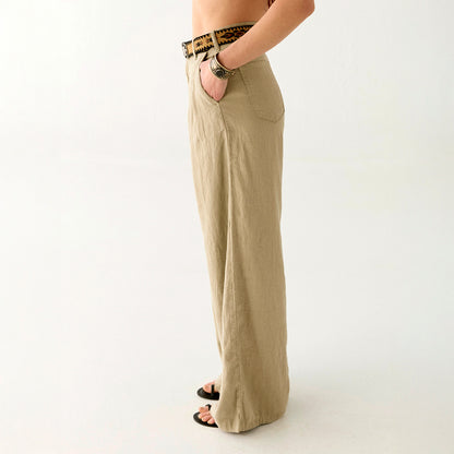 Marisa Linen Trouser - Beige