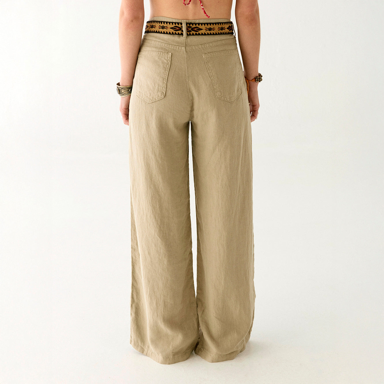 Marisa Linen Trouser - Beige