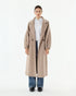 Oversized Long Cashmere/Wool Coat - Taupe