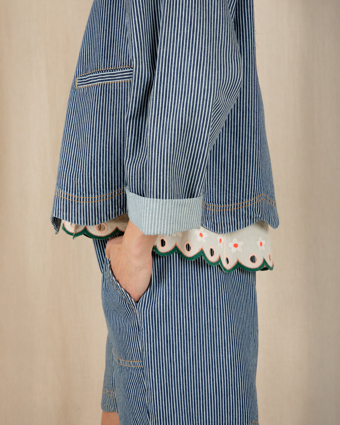 Marie Jacket - Ticking