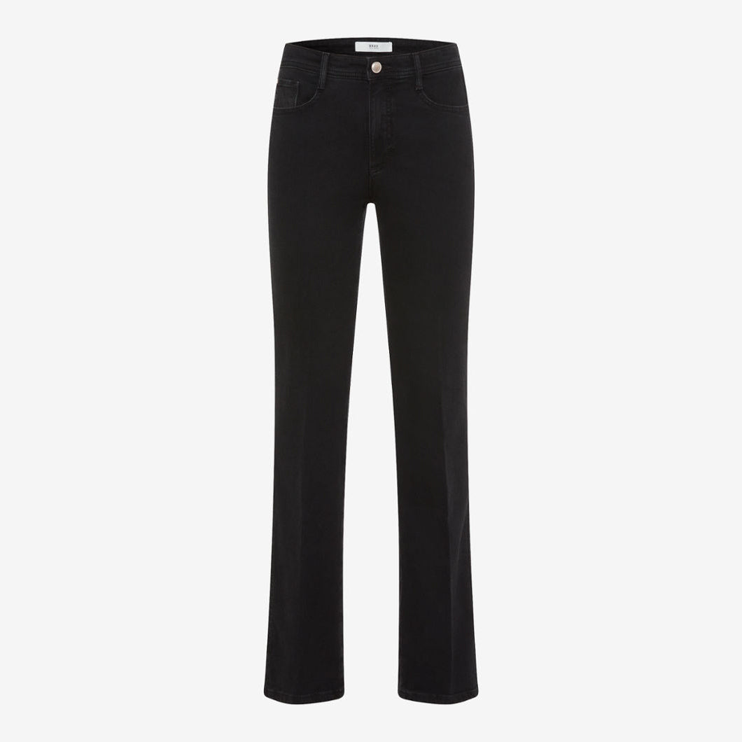 Mary 5 Pocket Denim Flared Trouser - Clean Dark Blue