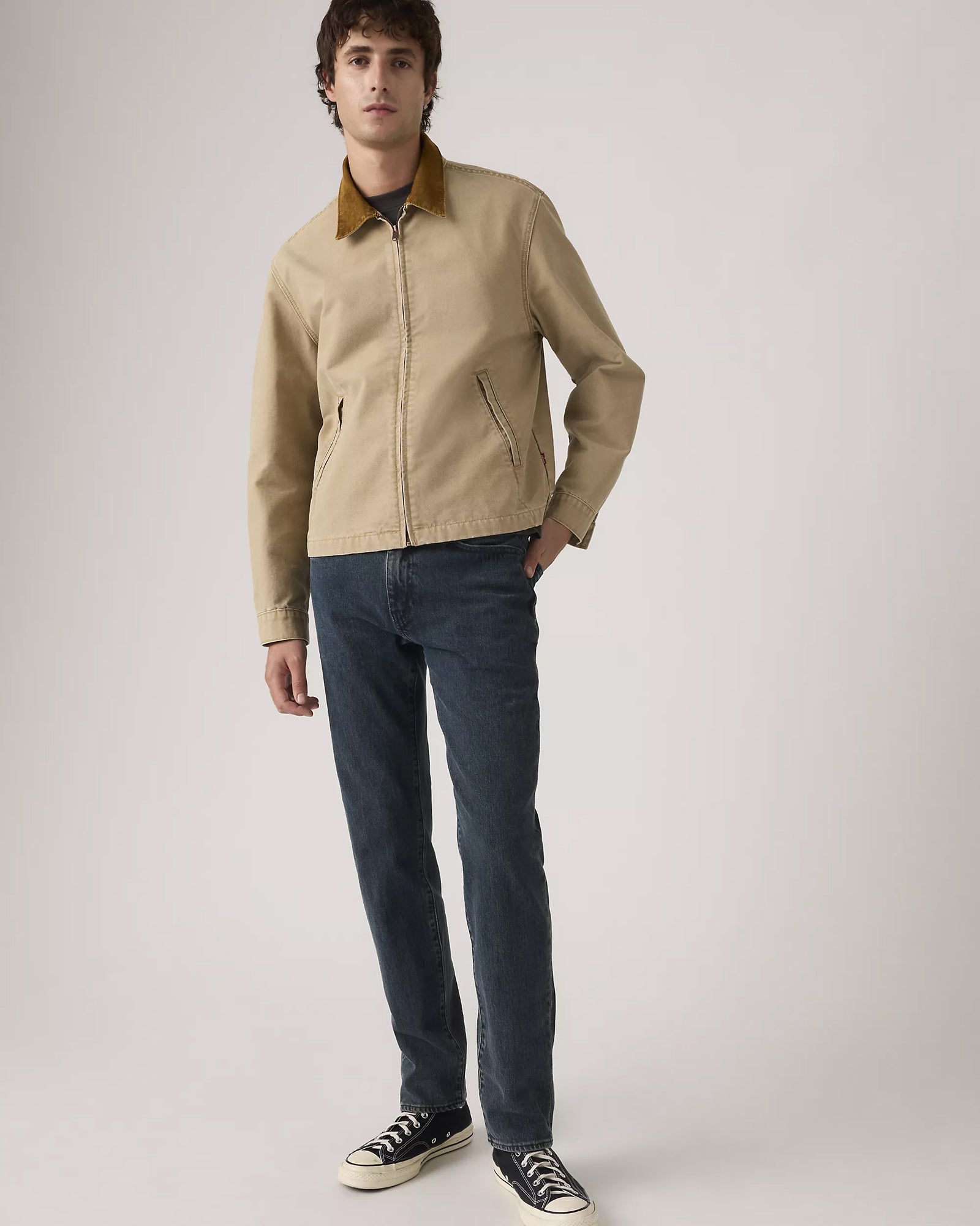 502 Taper Trousers - Blue Aria