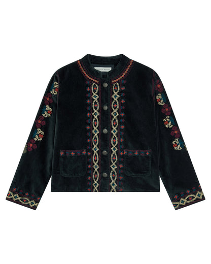 Minotaure Velvet Jacket - Jade