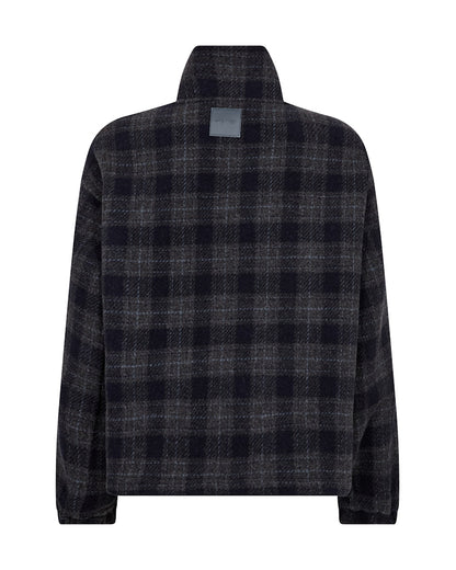 Camille Check Jacket - Salute Navy