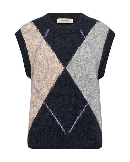 Jennine Knit Vest - Salute Navy