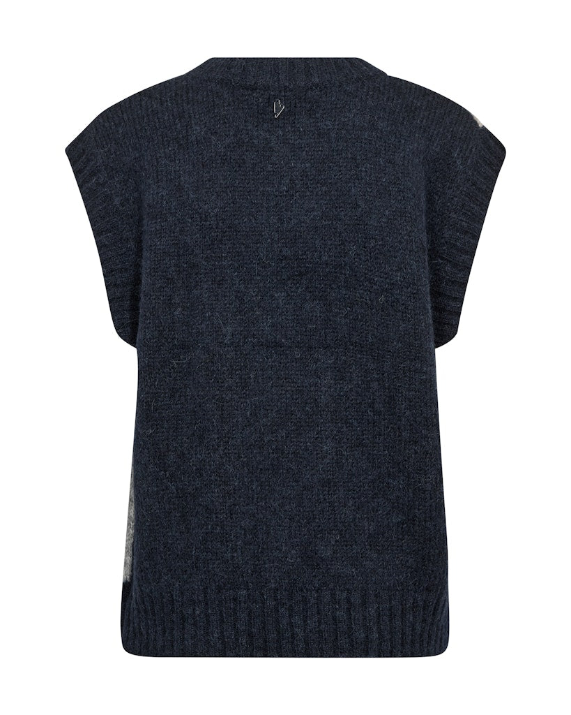 Jennine Knit Vest - Salute Navy