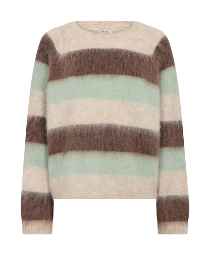 Suvi Stripe Knit - Frosty Green
