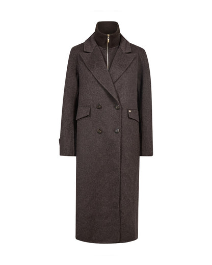 Alva Loisa Mock Neck Coat - Delicioso