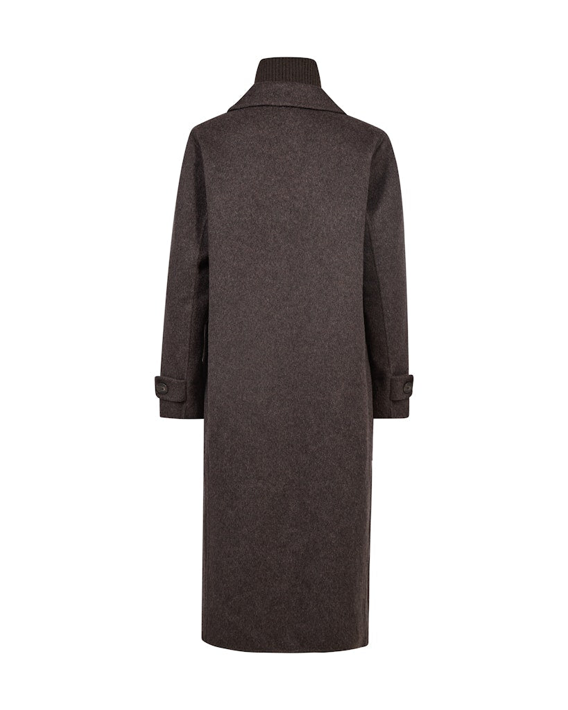 Alva Loisa Mock Neck Coat - Delicioso