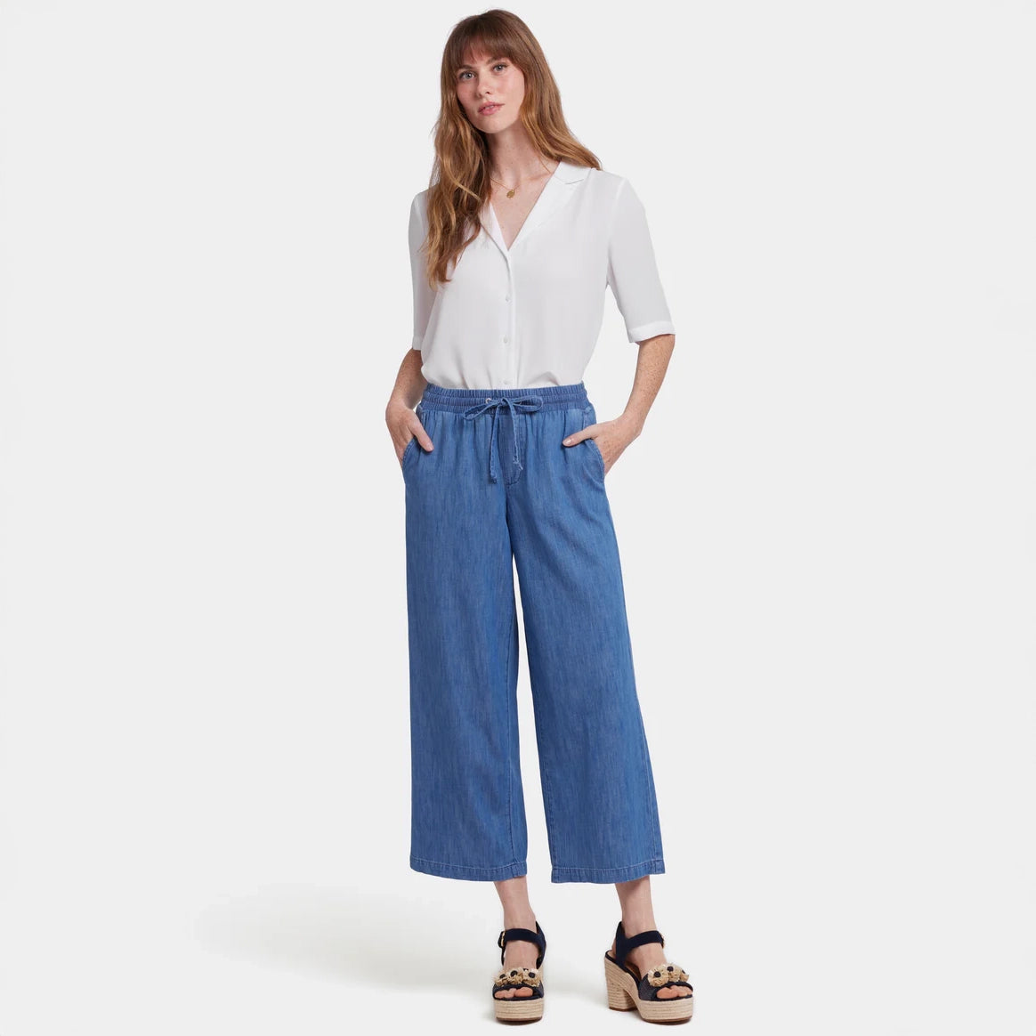 Jayne Pull On Wide Leg Ankle - Everly