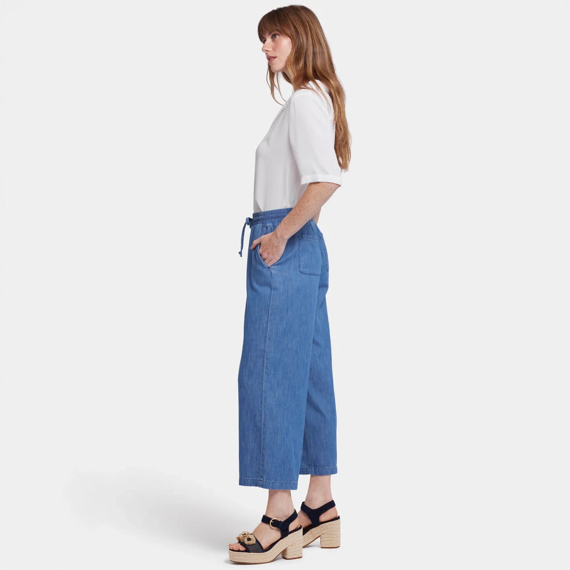 Jayne Pull On Wide Leg Ankle - Everly