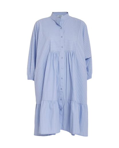 Rikke Dress - Skyway Blue Stripe