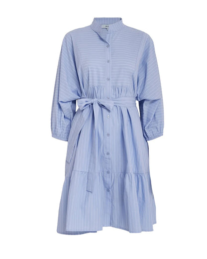 Rikke Dress - Skyway Blue Stripe
