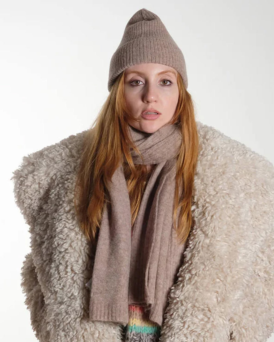 Nuriette Scarf - Taupe Gray