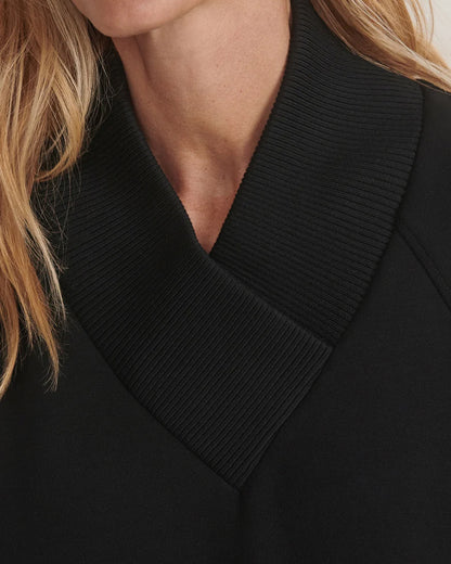 Macie Zip Hem Sweat - Black