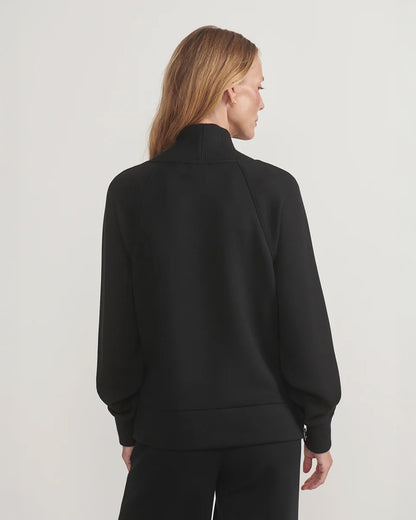 Macie Zip Hem Sweat - Black