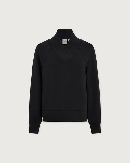 Macie Zip Hem Sweat - Black