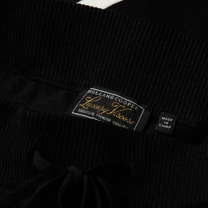 Macy Knitted Joggers - Black