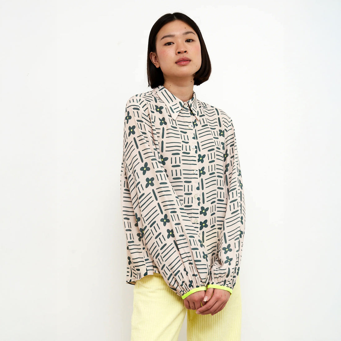 Magia Print Shirt - Beige Khaki