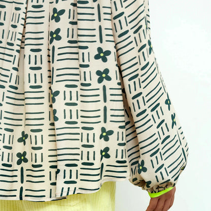 Magia Print Shirt - Beige Khaki