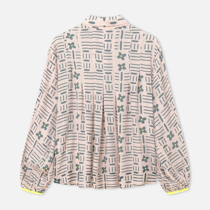 Magia Print Shirt - Beige Khaki