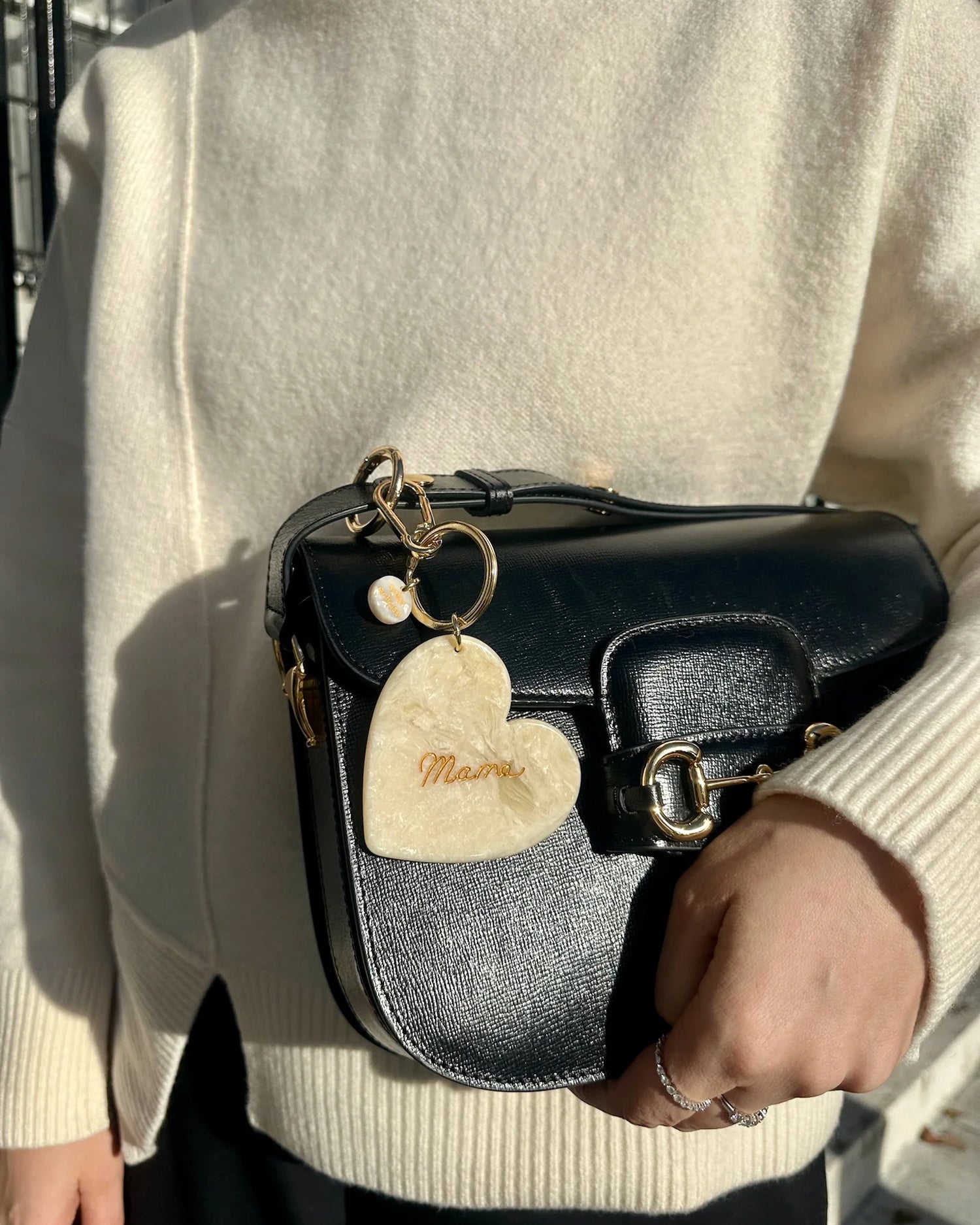 Mama Keyring - Cream