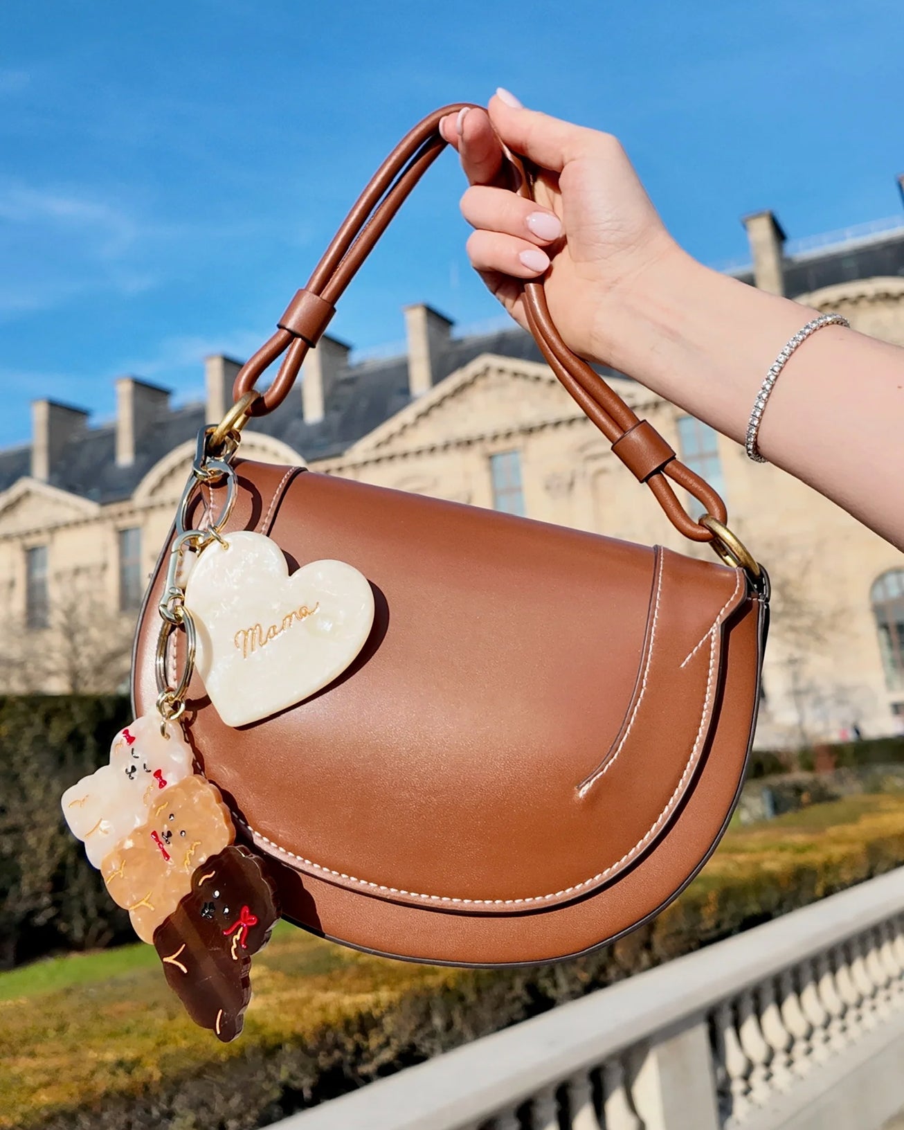 Mama Keyring - Cream