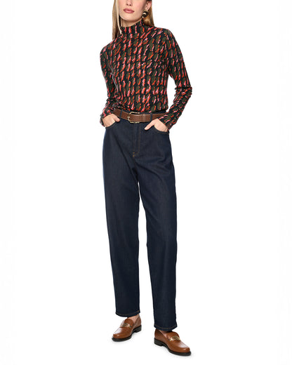 Patterned Roll Neck - Multi