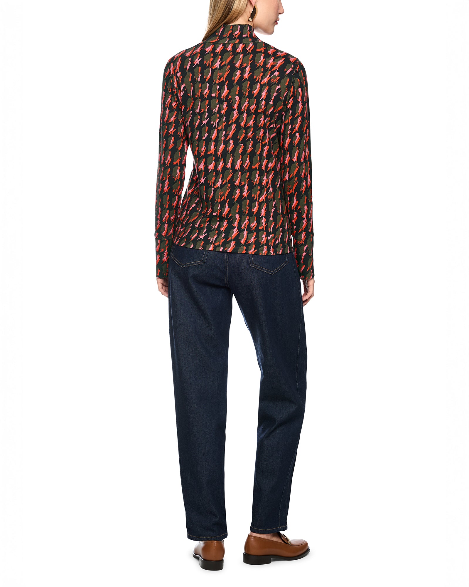 Patterned Roll Neck - Multi