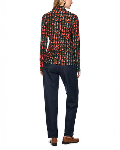 Patterned Roll Neck - Multi