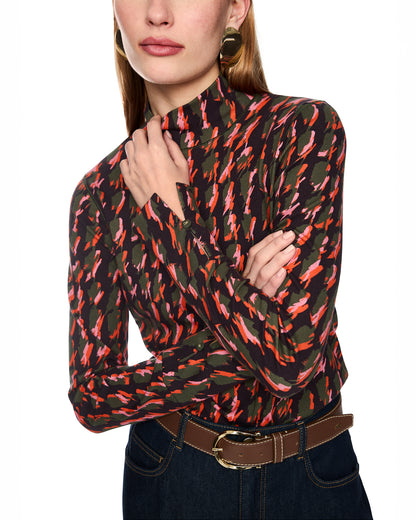 Patterned Roll Neck - Multi