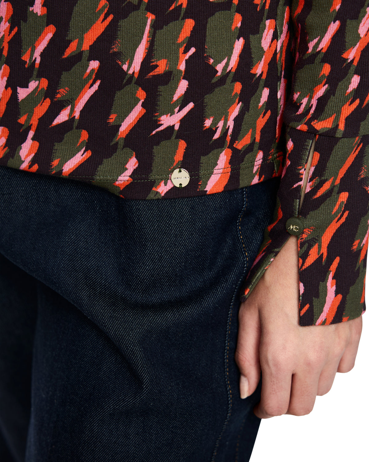 Patterned Roll Neck - Multi