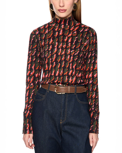 Patterned Roll Neck - Multi