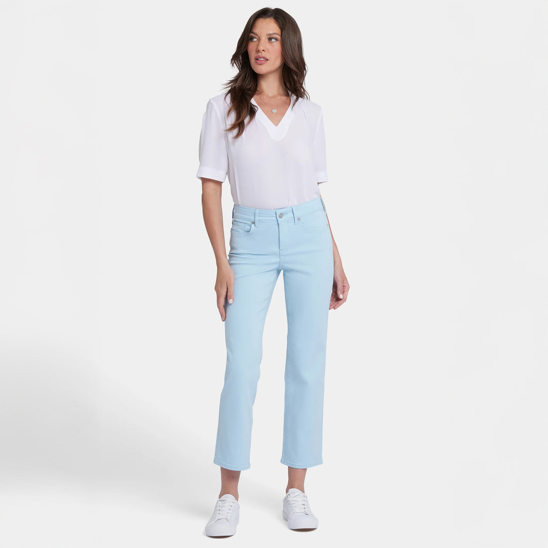 Marilyn Straight Ankle Jean - Aquatic