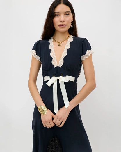 Marlice Dress - Deep Navy