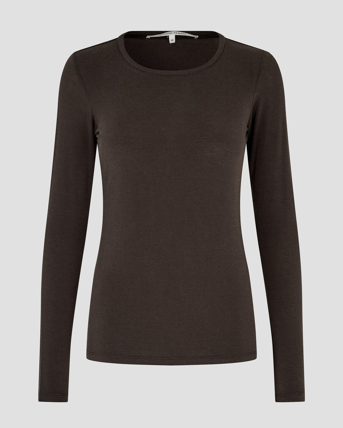 Matima O-Neck Tee - Dark Brown