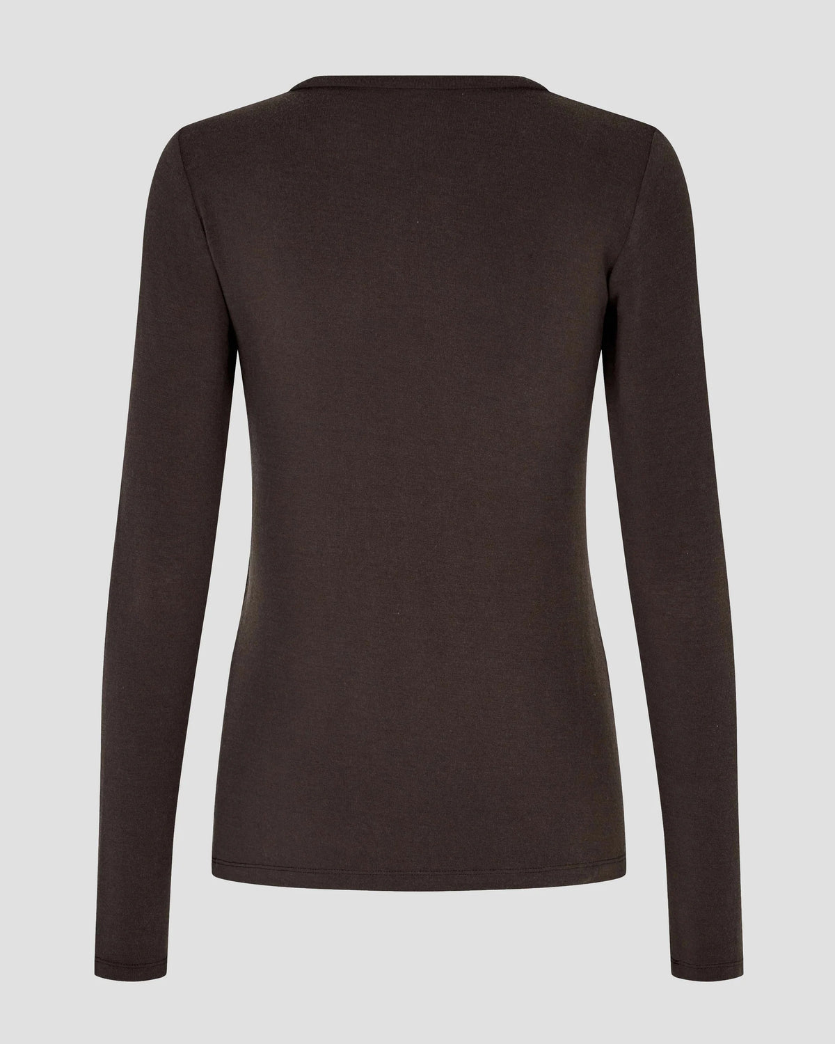 Matima O-Neck Tee - Dark Brown