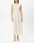 Maxi Dress With Flowers - White