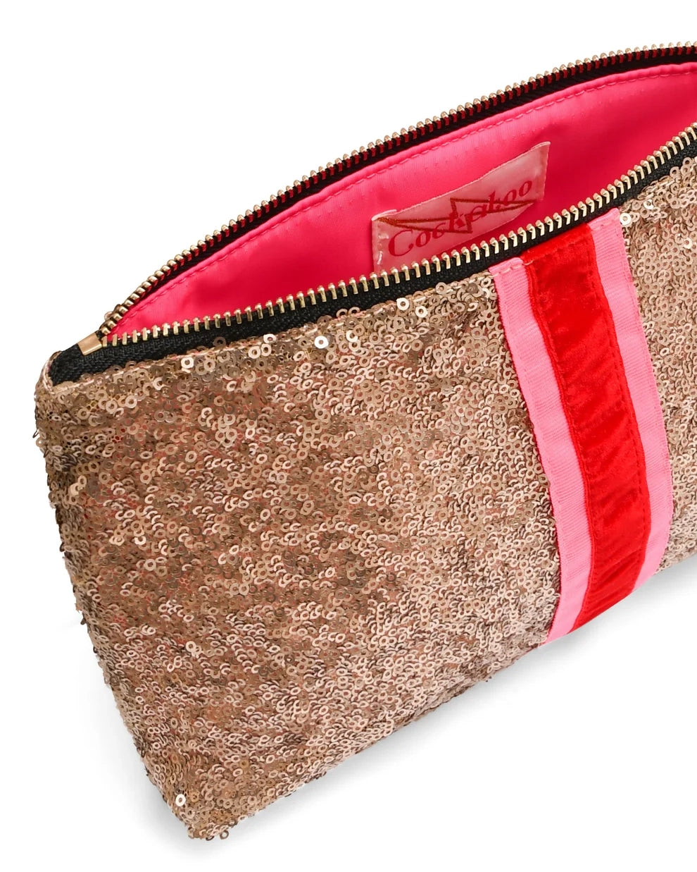 Sequin Clutch - Gold