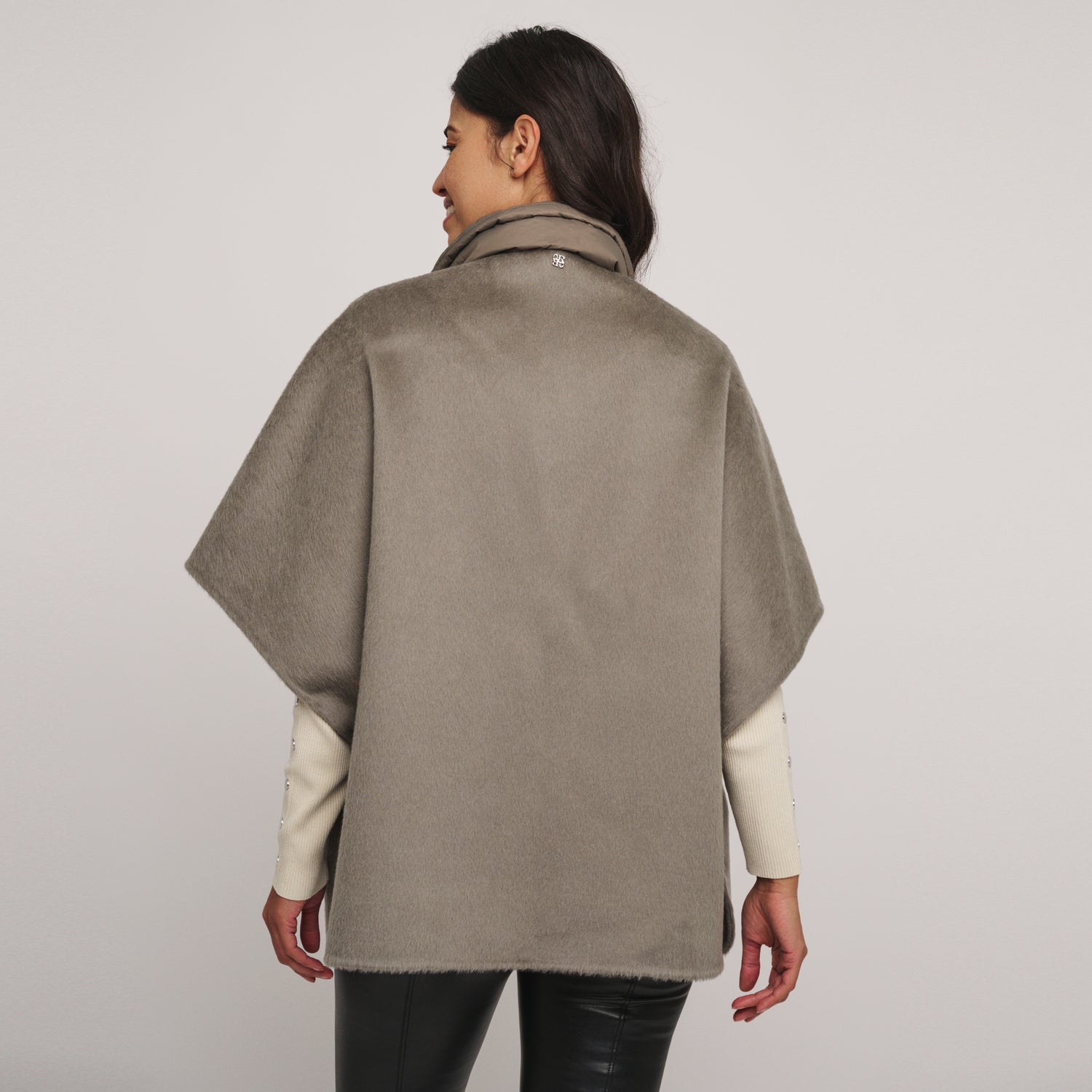 Mel Cape Coat - Dark Artichoke