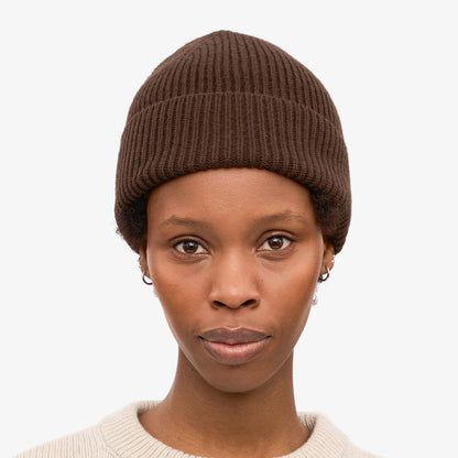 Merino Wool Beanie - Coffee Brown