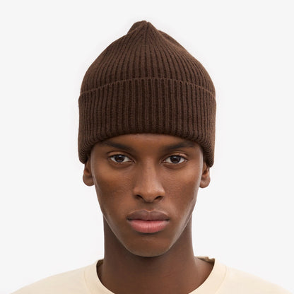 Merino Wool Beanie - Coffee Brown